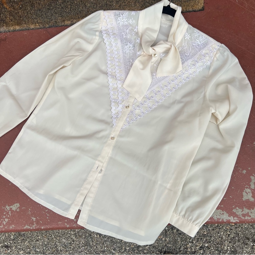 Vintage Western inspired long sleeve button down - silk coastal cowgirl